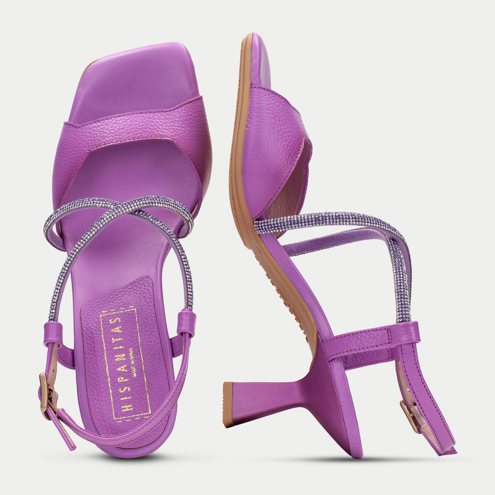 Sandalia Tacon Danielle Violet 6 cm