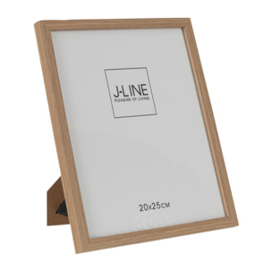 J-Line cadre photo Basic - bois - naturel - medium - 2 pièces