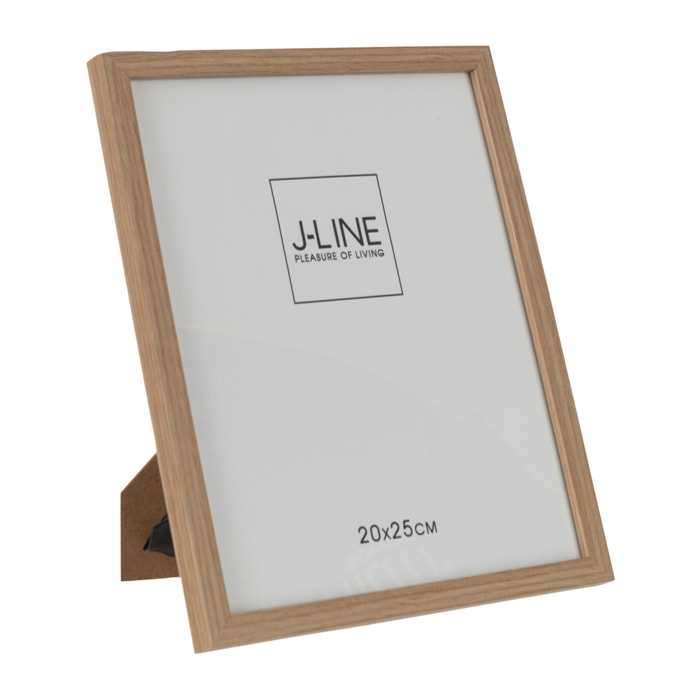 J-Line cadre photo Basic - bois - naturel - medium - 2 pièces