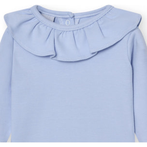 Body bebé manga larga cuello volante