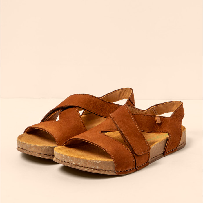 Sandalias N5799 NOBUCK LAVADO CUERO / BALANCE color Cuero