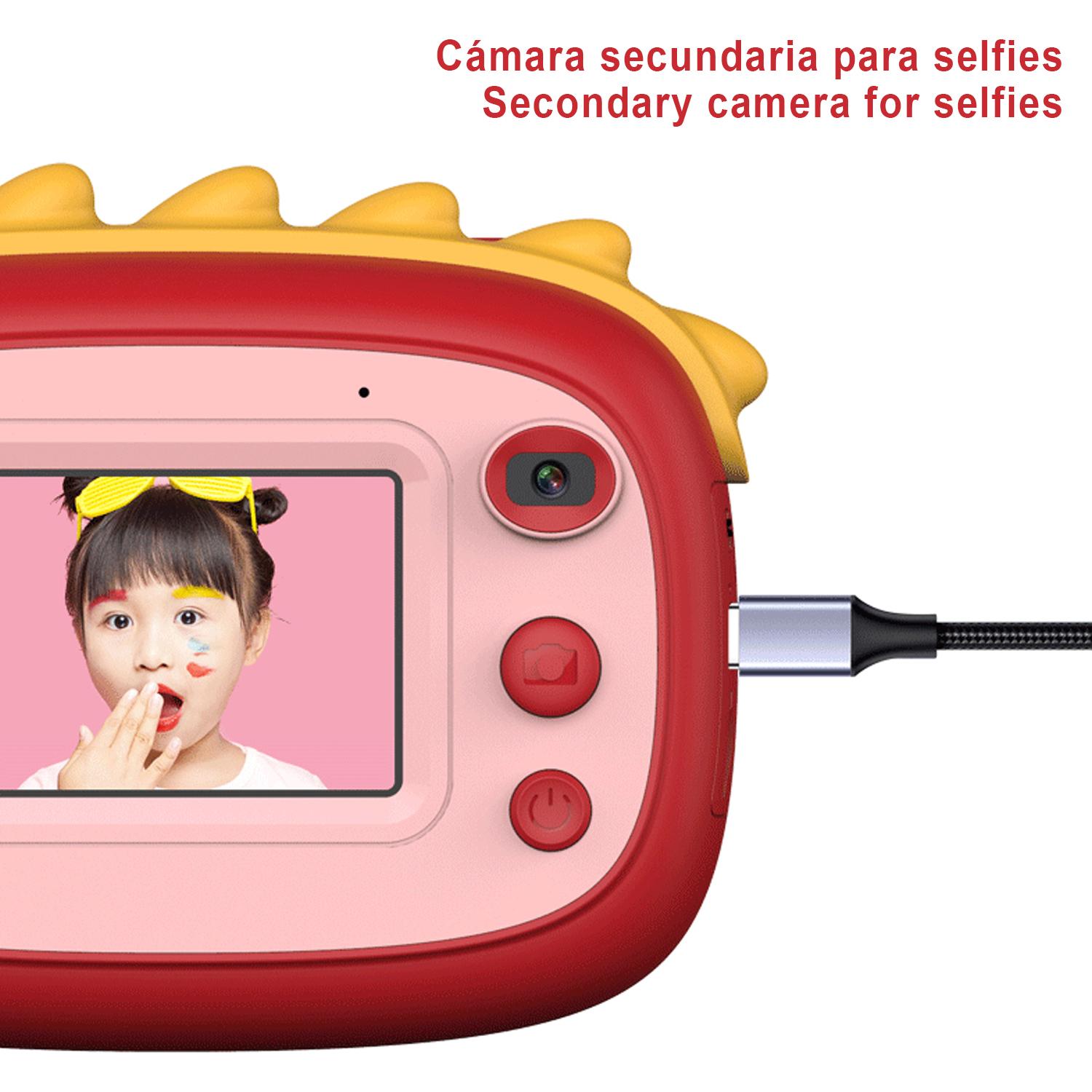 Fotocamera digitale A6 con stampa istantanea. Touch screen, video Full HD.