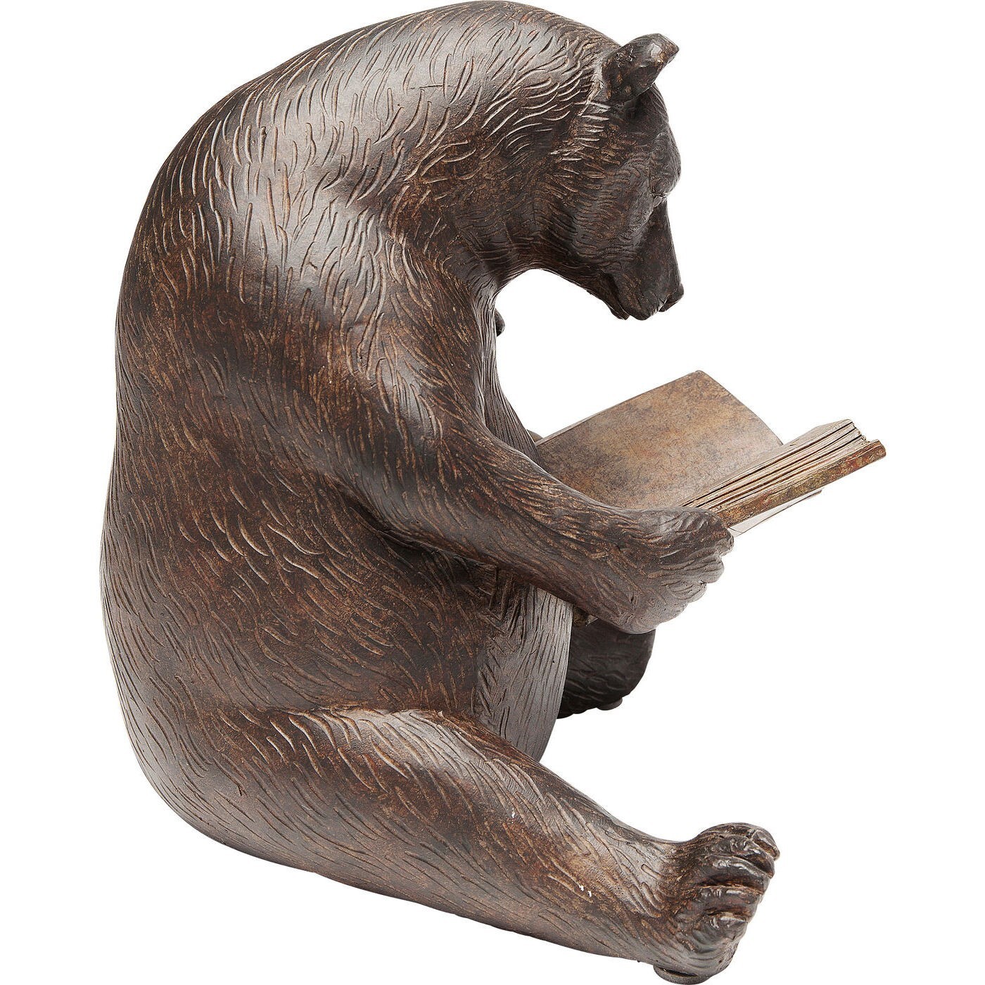 Déco ours lecture marron Kare Design