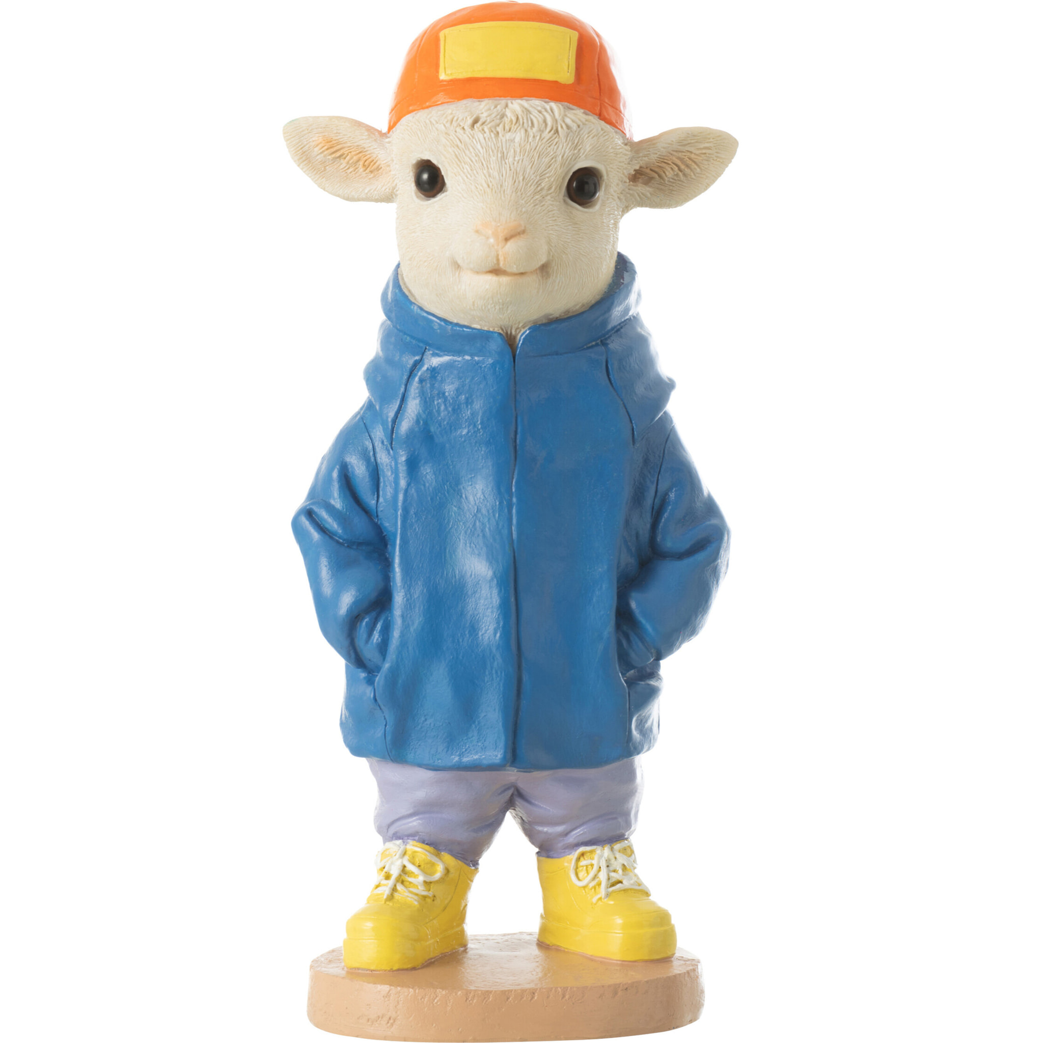 J-Line décoration Mouton Fashion - polyrésine - mix