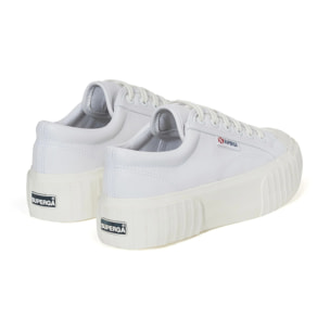 Superga - Sneakers Donna Bianco - 2631 Stripe Platform Vegan Material