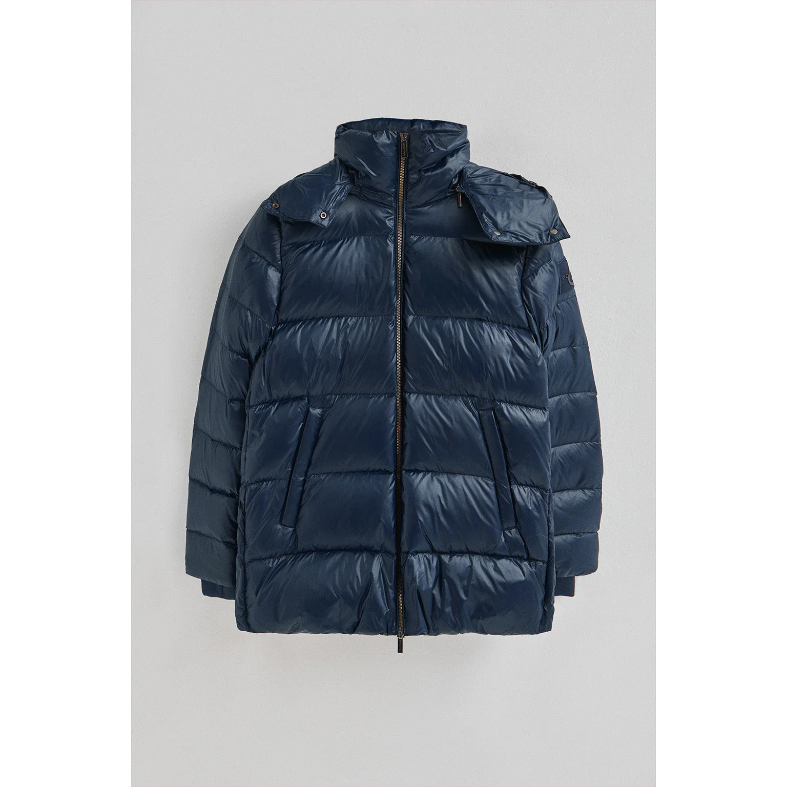 Chaqueta de plumas Ofelia azul marino con logo Polo Club