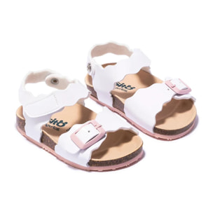Baby's White Bio Sandals Patent Leather