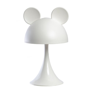 Lampada Led Per Bambini Da Tavolo Comodino Ricaricabile Modello Simply Mouse Bianco