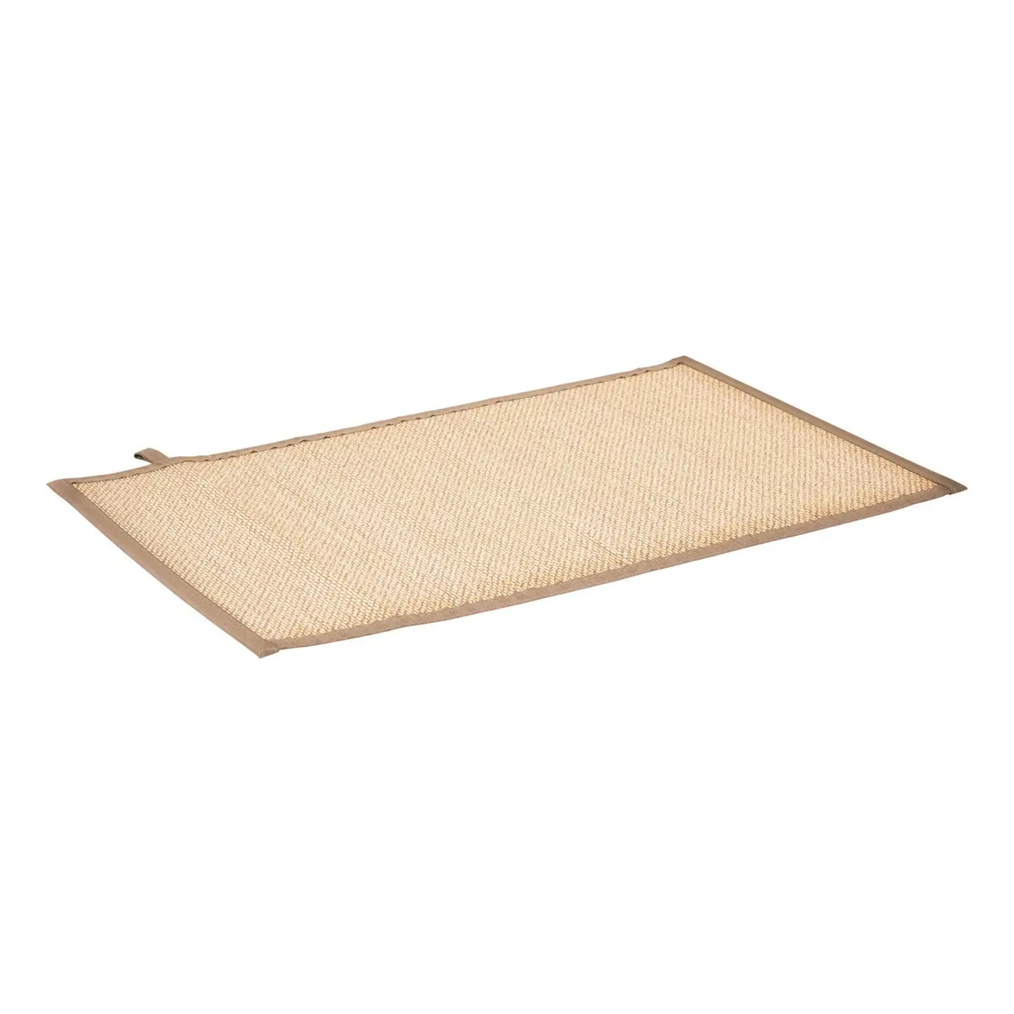 Tapis de bain texturé Stemy 50x80cm beige