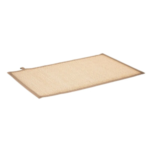Tapis de bain texturé Stemy 50x80cm beige