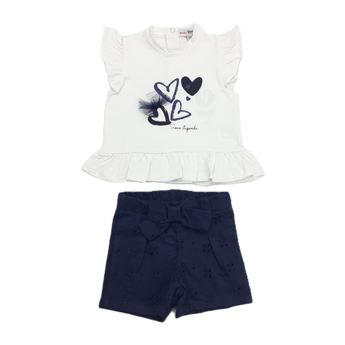 COMPLETO 2PZ TSHIRT E SHORT SANGALLO