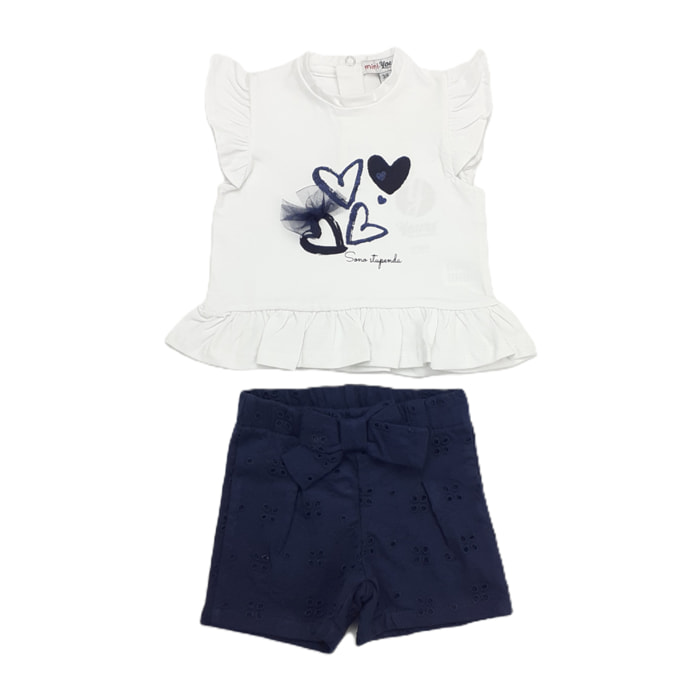COMPLETO 2PZ TSHIRT E SHORT SANGALLO