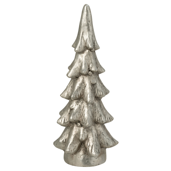 J-Line décoration sapin de Noël Base Ronde - magnésium - argent - small