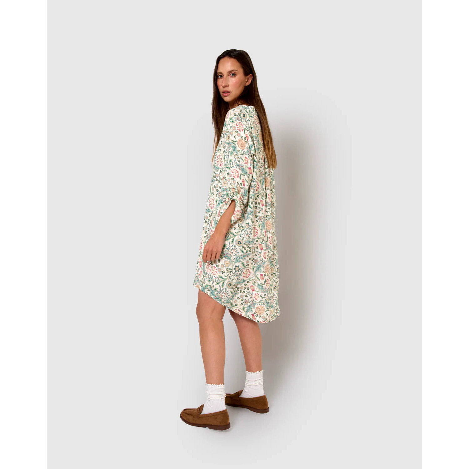 Vestido viscosa zanzibar rosa