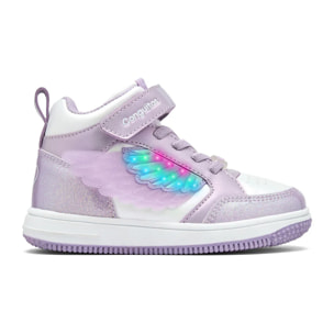 Zapatillas Altas De Luces De Niña Con Alas