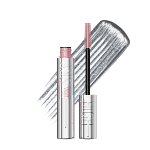Maybelline New York Mascara Waterproof Cil Sensational Sky High Silver Chrome effet chromé argenté volume et longueur illimitée,