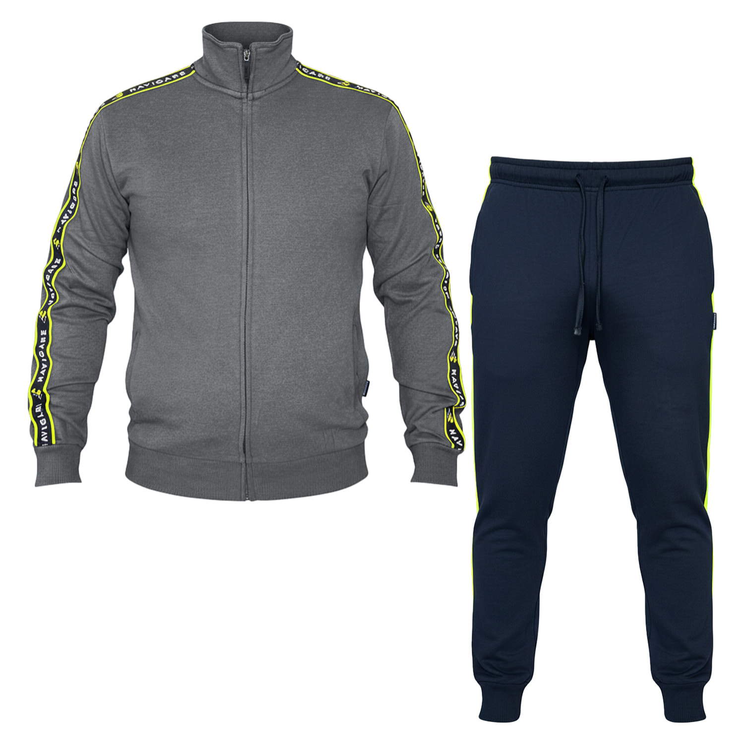 Tuta Uomo NAVIGARE Cotone Felpato Full Zip