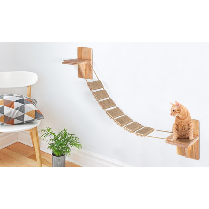 Escalier mural pour chat