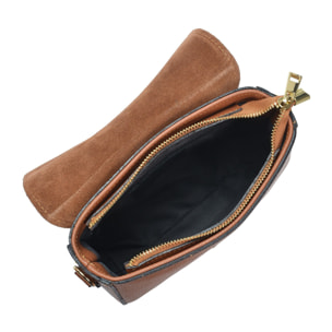 Borsa a spalla Anna Luchini Cammello