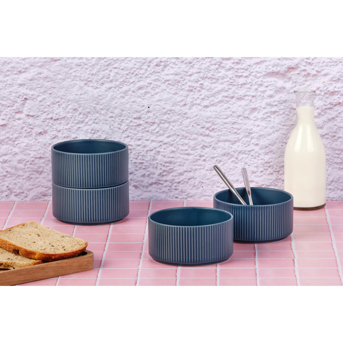 Bol SCANDI Ø12cm - 4 pièces - Marine