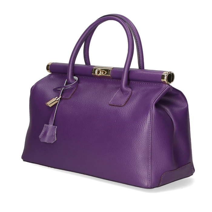Borsa a mano da donna - Modello Aleria - Vera pelle - 35.0 x 26.0 x 16.0 cm