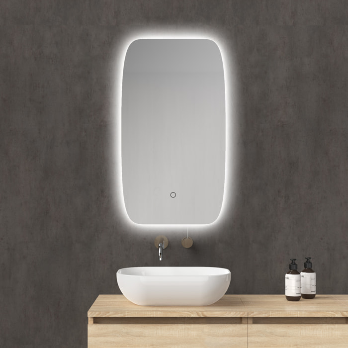 Miroir de salle de bain Ovale led Alday