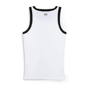 Camiseta de Tirantes Rib Tank Blanco / Negro D.Franklin