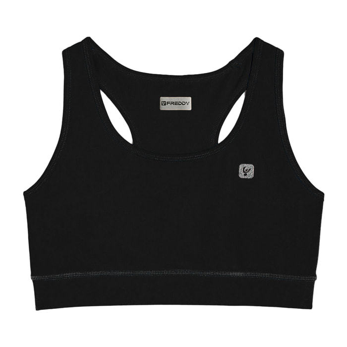 Reggiseno sportivo in tessuto tecnico traspirante