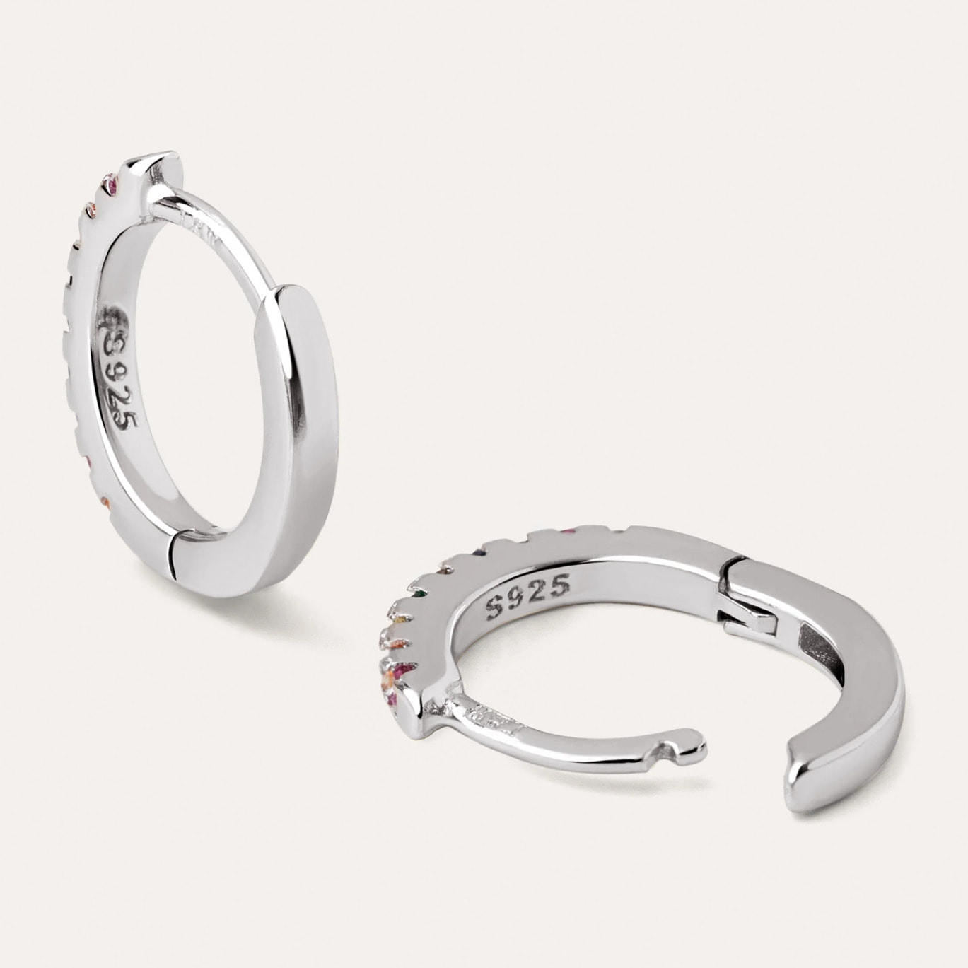 Pendientes Aro Colors Plata