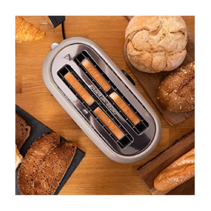 Cecotec Grille-pain vertical numérique ClassicToast 15000 Beige Extra Double