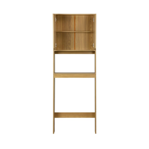 Etagère / meuble WC vintage décor bois NEPAL
