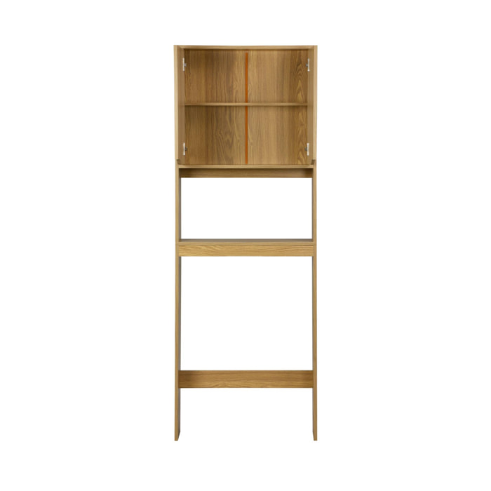 Etagère / meuble WC vintage décor bois NEPAL