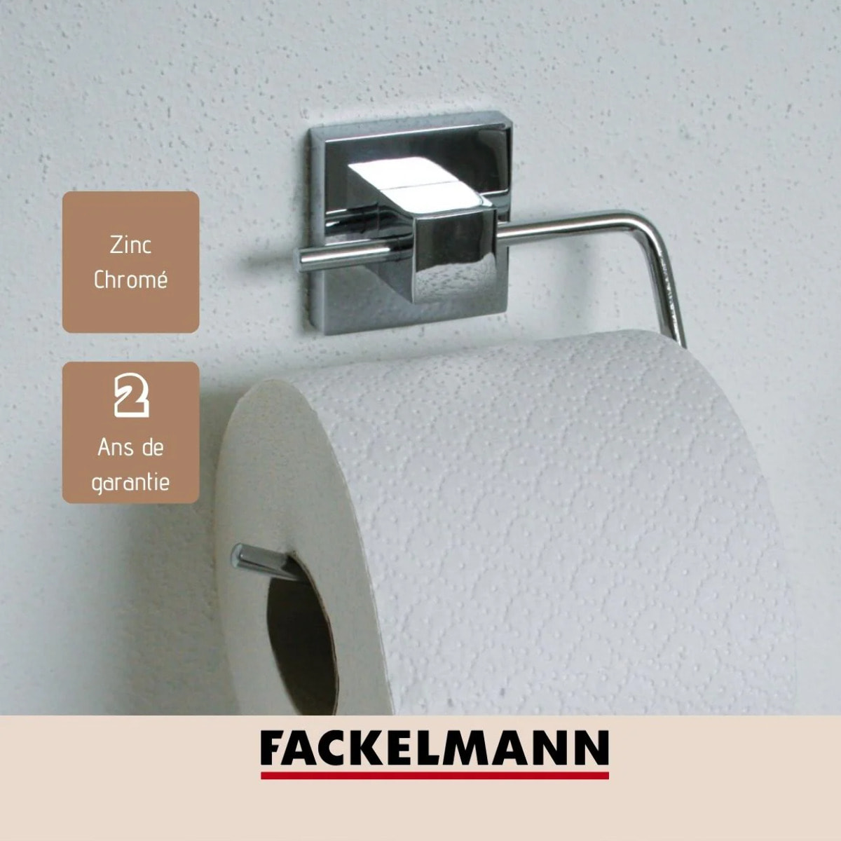 Porte papier toilette mural gris Fackelmann Mare