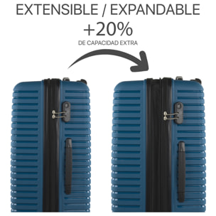 Juego De Maletas Rígidas Pp Itaca Glasgow Petroleo