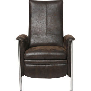 Fauteuil relax Lazy marron Kare Design