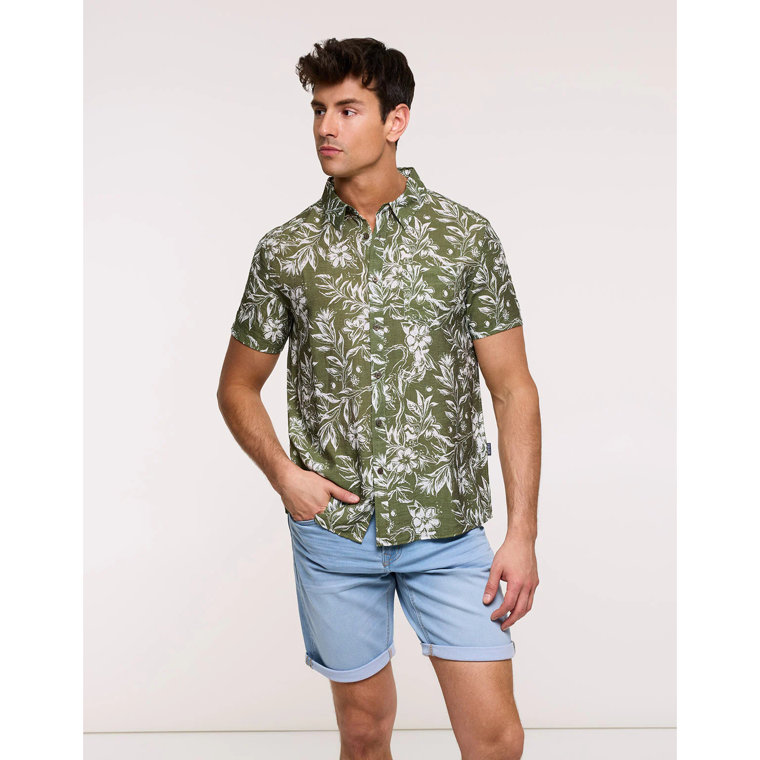 Camisa Manga Corta Caqui - Westcoast