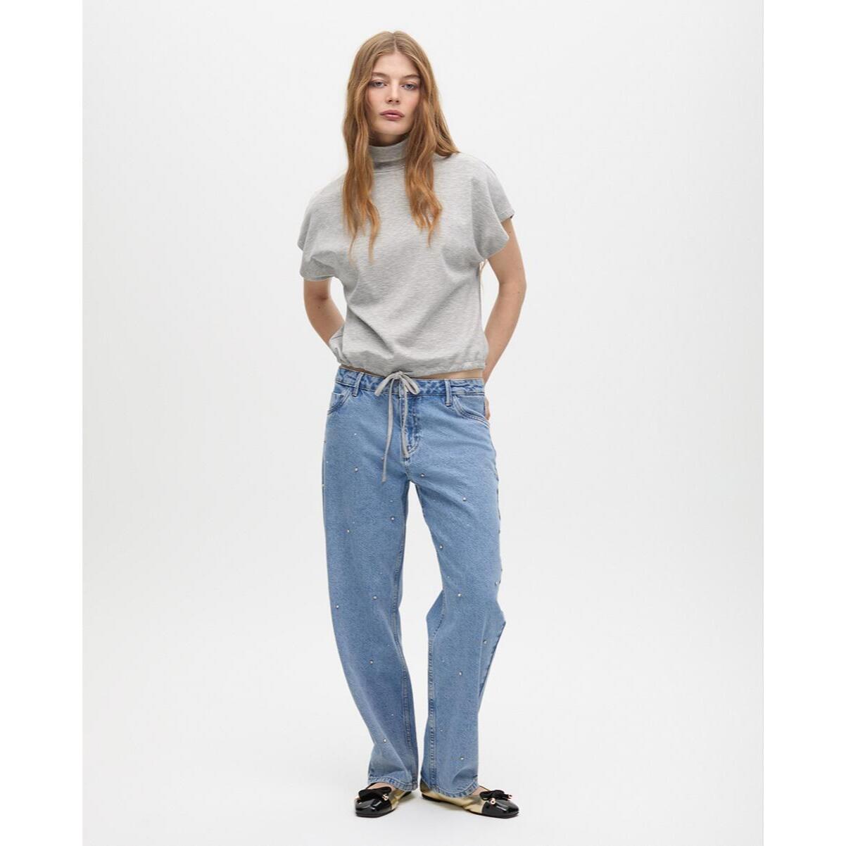 T-Shirt Collo Alto Vita Regolabile