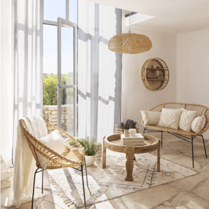 Table d'appoint "Gypsy" - bois de manguier D51 cm