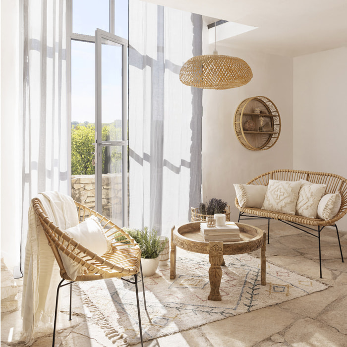 Table d'appoint "Gypsy" - bois de manguier D51 cm