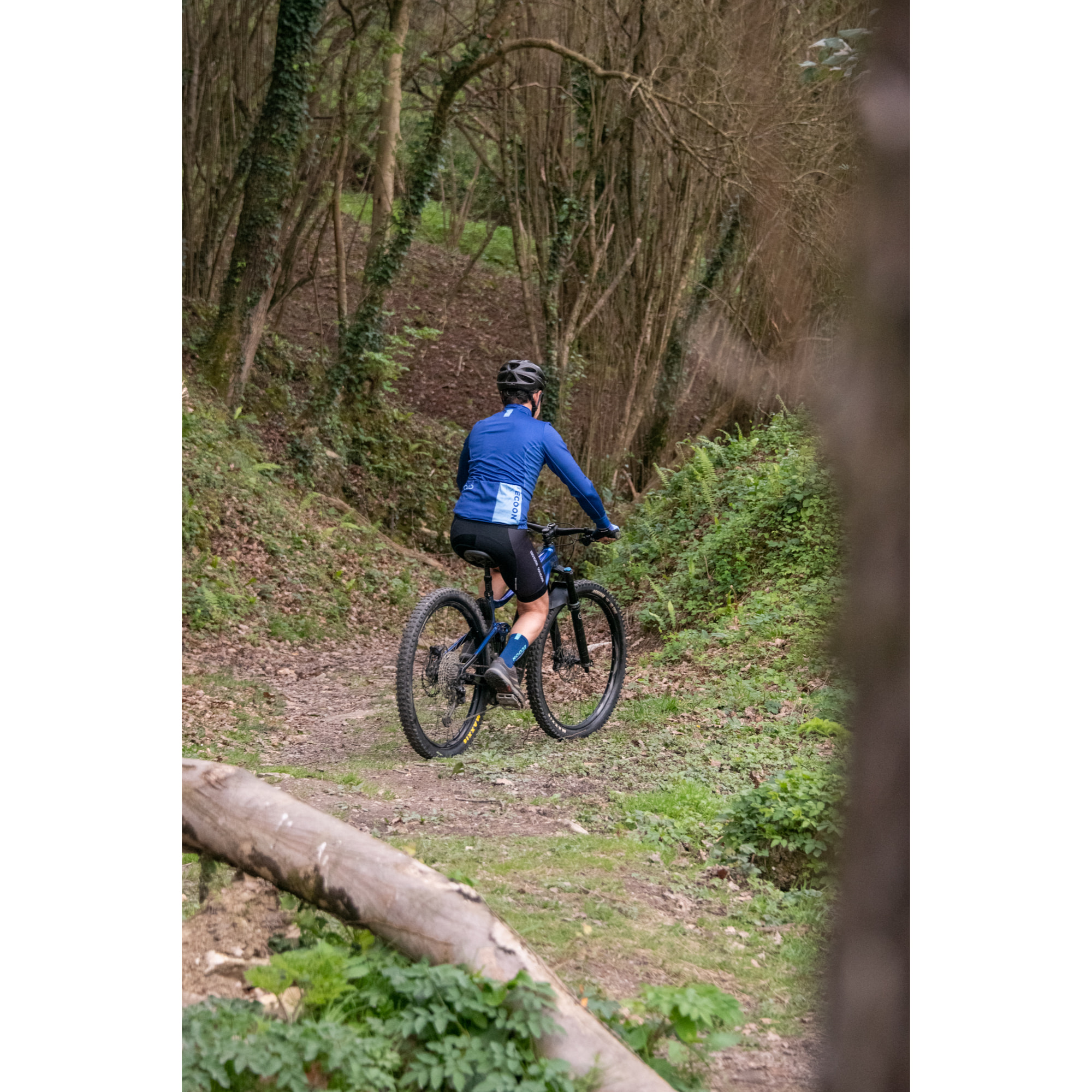 Calzini da ciclismo ECOON Lzoard blu
