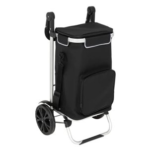 Chariot de course 2 roues imperméable oir