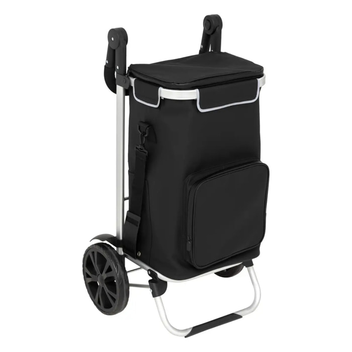 Chariot de course 2 roues imperméable oir