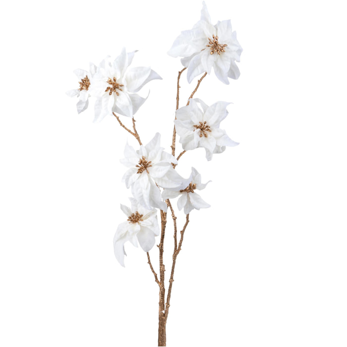 Ramo poinsettia - Pezzi 6 - 25xH106x26cm - Bianchi Dino SpA