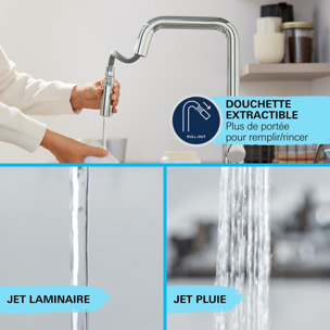 Mitigeur monocommande évier cuisine StartLoop, chromé