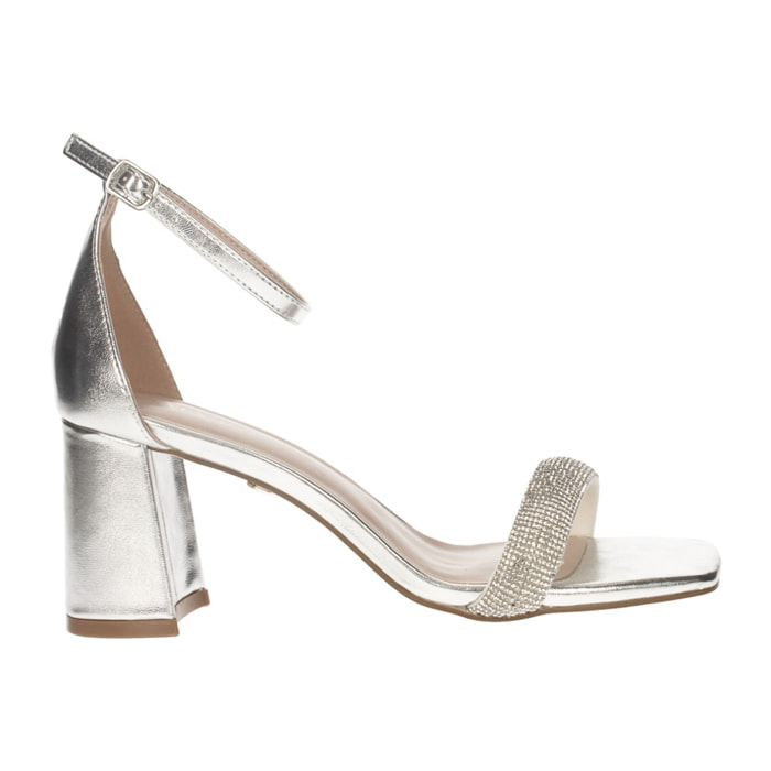 Sandali Donna Tata Italia Argentato