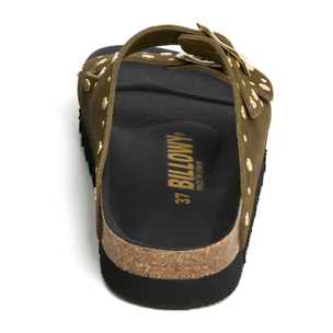 Sandalia Plataforma Kaki Mujer BILLOWY CAQUI