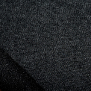 Rideau thermique phonique et semi occultant à galons fronceurs KONFOR - Noir