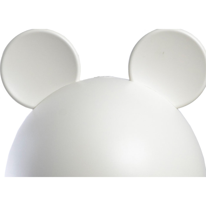 Lampada Led Per Bambini Da Tavolo Comodino Ricaricabile Modello Simply Mouse Bianco