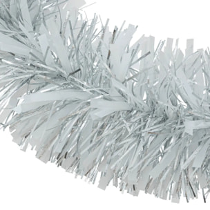 Guirlande de Noël boa 150x8x2m argent et blanc
