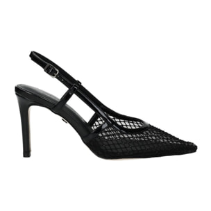 Décolleté sling back Donna Tata Italia Nero